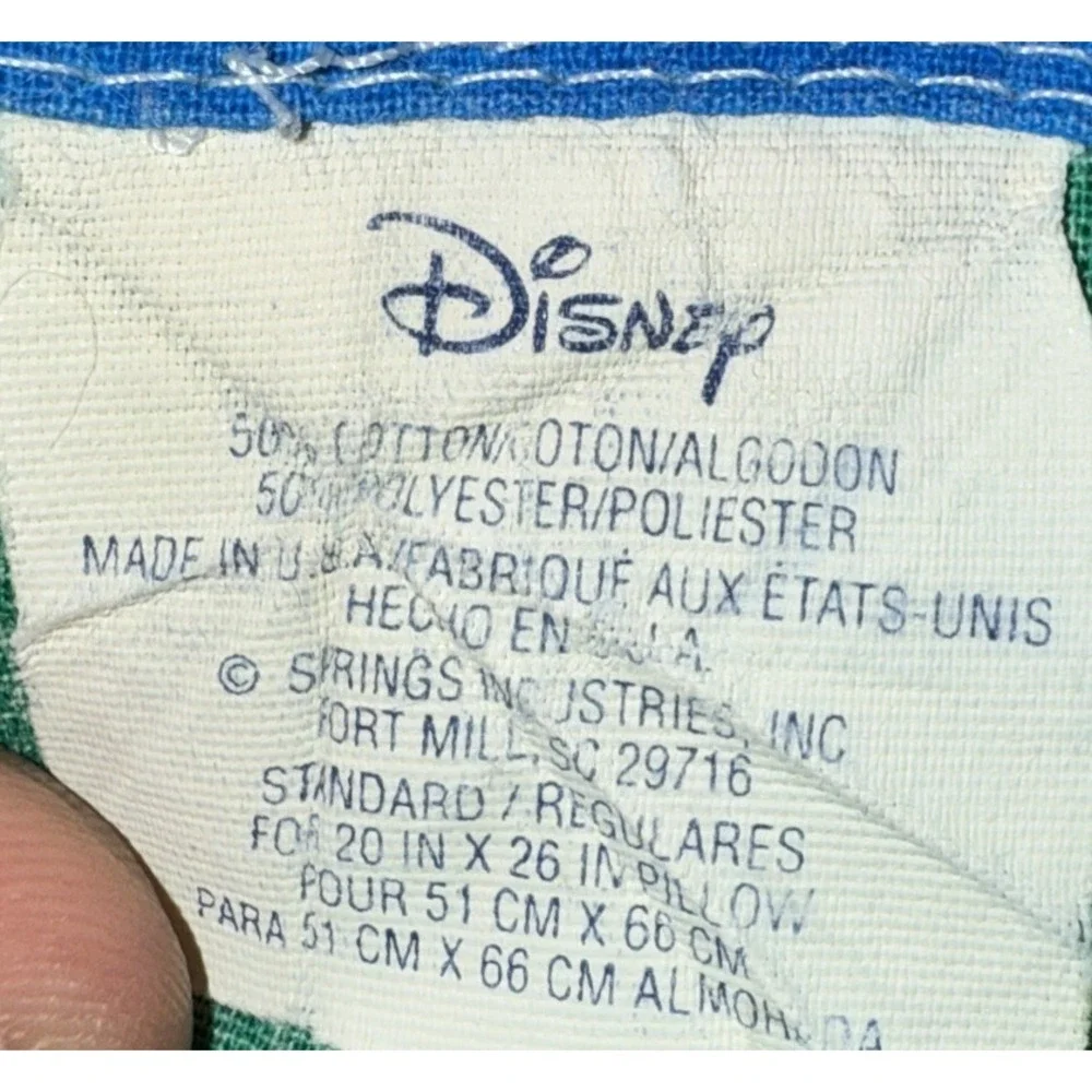 vintage disney single‎ mickey mouse pluto standard pillowcase bright color